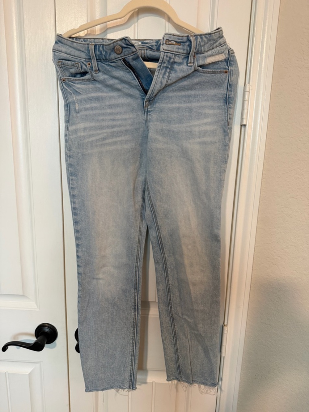 Old Navy Light Blue Power Straight High-Rise Jeans 6